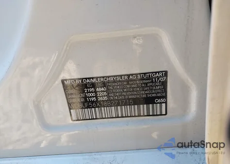 2008 Mercedes-Benz E 350 z USA, uszkodzony, nr VIN WDBUF56X18B271715